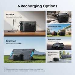 Anker SOLIX C1000X Gen 2 (1,024Wh) Home Backup 2000 -Watts Portable Power Station