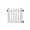 WamBam Fence Traditional Classic Picket Fence Gate 4-ft H x 4-ft W White Vinyl Picket Fence gate (Unassembled)
