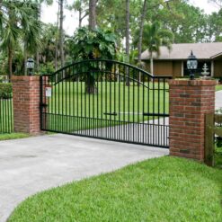 Mighty Mule 16-Feet Single swing Universal Battery Driveway Gate Opener Kit (Solar Compatible)