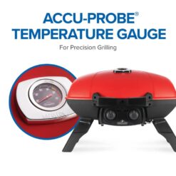 NAPOLEON TravelQ 285 with Griddle 285-Sq. in Red Portable Liquid propane Grill