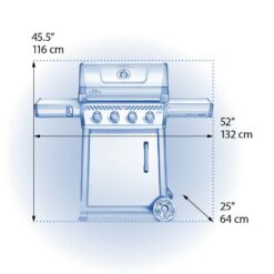 NAPOLEON Freestyle 425 Graphite Grey 4 -Burner Liquid Propane Gas Grill
