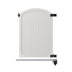 WamBam Fence Premium 6-ft H x 4-ft W Arched Privacy Vinyl Fence gate No Dig (Unassembled)