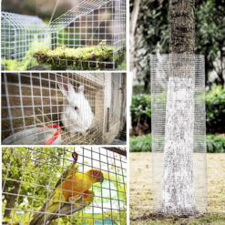 Maocao Hoom 100-ft x 5-ft 19 -Gauge Silver Metal Welded Wire Rolled Fencing 1/2-in x 1/2-in - Mesh Size