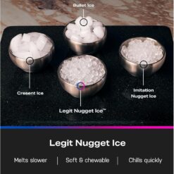 GE Profile Opal 2.0 Ultra Nugget Ice Maker with Side Tank and Scale Inhibiting Filter, Stainless Steel