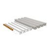 WamBam Fence Premium 4-ft H x 4.5-in W 4ft Post and Surface Mount 4 Pack Vinyl Line Fence post No Dig (Assembled)