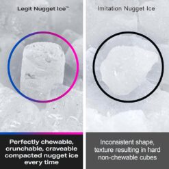 GE Profile Opal 2.0 Ultra Nugget Ice Maker with Side Tank and Scale Inhibiting Filter, Black