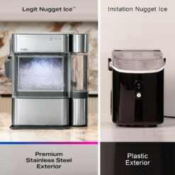GE Profile Opal 2.0 Ultra Nugget Ice Maker with Side Tank and Scale Inhibiting Filter, Stone White