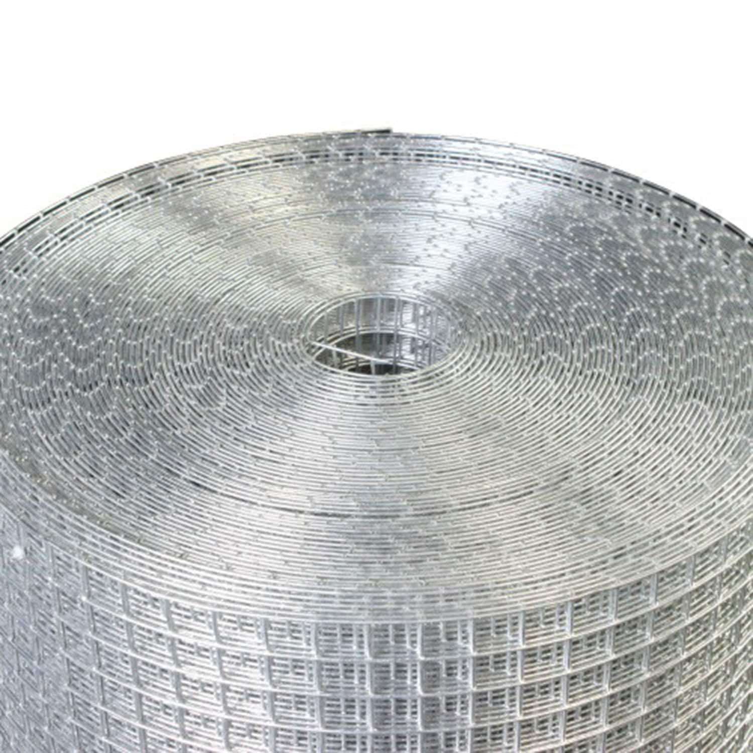 Mondawe 100-ft x 5-ft 19 -Gauge Silver Galvanized steel Barbless Wire Rolled Fencing 1/2-in x 1/2-in - Mesh Size