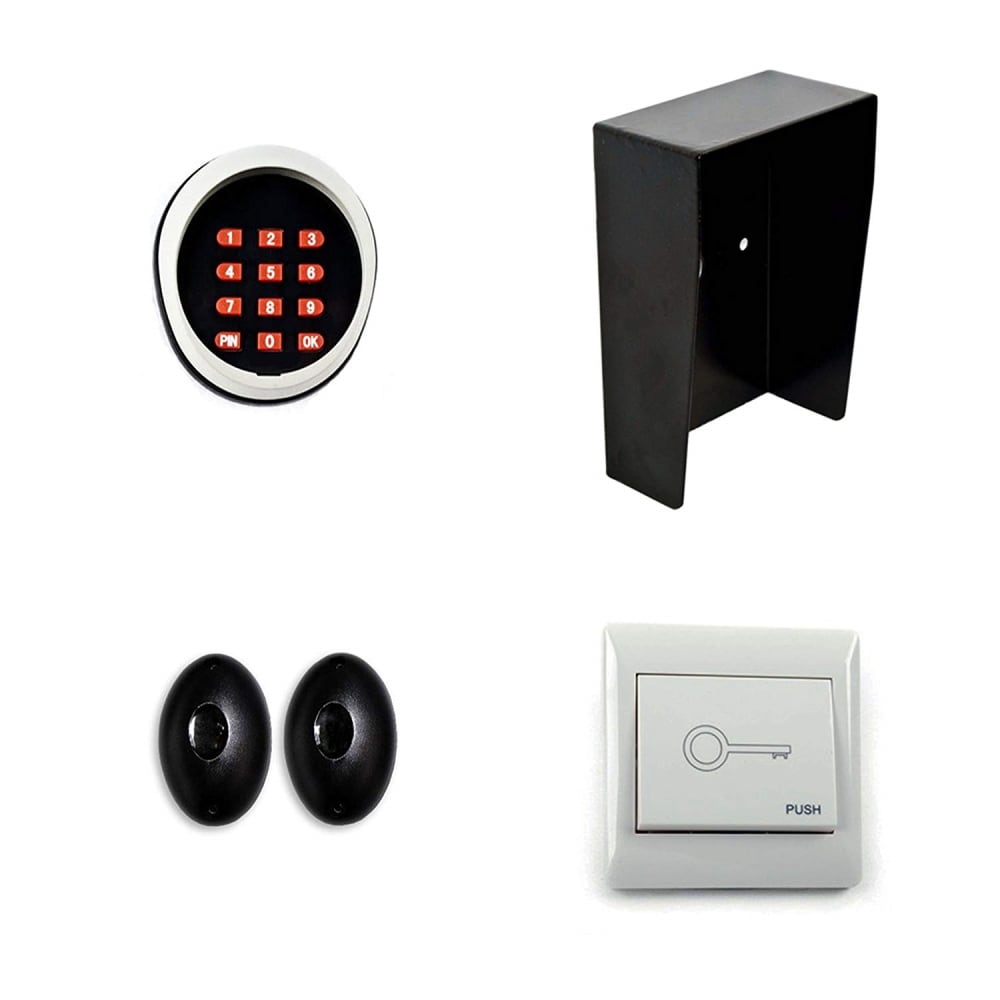 ALEKO 20.0-Feet Dual swing Universal Electric Driveway Gate Opener Kit (Solar Compatible)