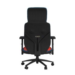 Picket House Furnishings Set of Salzburg Black and Red Contemporary Ergonomic Adjustable Height Swivel Upholstered Gaming Chair