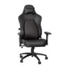 Flash Furniture Falco Ergonomic High Back Adjustable Gaming Chair with 4D Armrests; Headrest Pillow; and Adjustable Lumbar Support; Black with Red Stitching