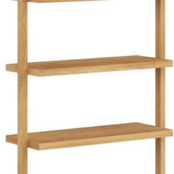 Nathan James Beacon Bohemian 5 Tier Bookshelf, Wall Mounted Bookcase, Solid Wood Bookshelf in Warm Pine