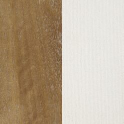 Nathan James Veya Modern Backless Bar Stool, Barrel Bar Stool with Boucle Upholstery and Solid Wood Legs, Light Brown