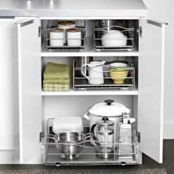 simplehuman KT1120 20 inch Pull-Out Cabinet Organizer, Heavy-Gauge Steel Frame Medium