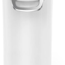 simplehuman 35 Liter, 40 lb / 18.1 kg X-Large Pet Food Storage Container for Dog Food, Cat Food, and Bird Feed, White