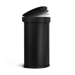 simplehuman 45L semi-Round Sensor can, Matte Black Steel