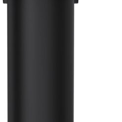 simplehuman 50 Liter / 13.2 Gallon Slim Open Top Trash Can Commercial Grade, Heavy Gauge Matte Black Stainless Steel