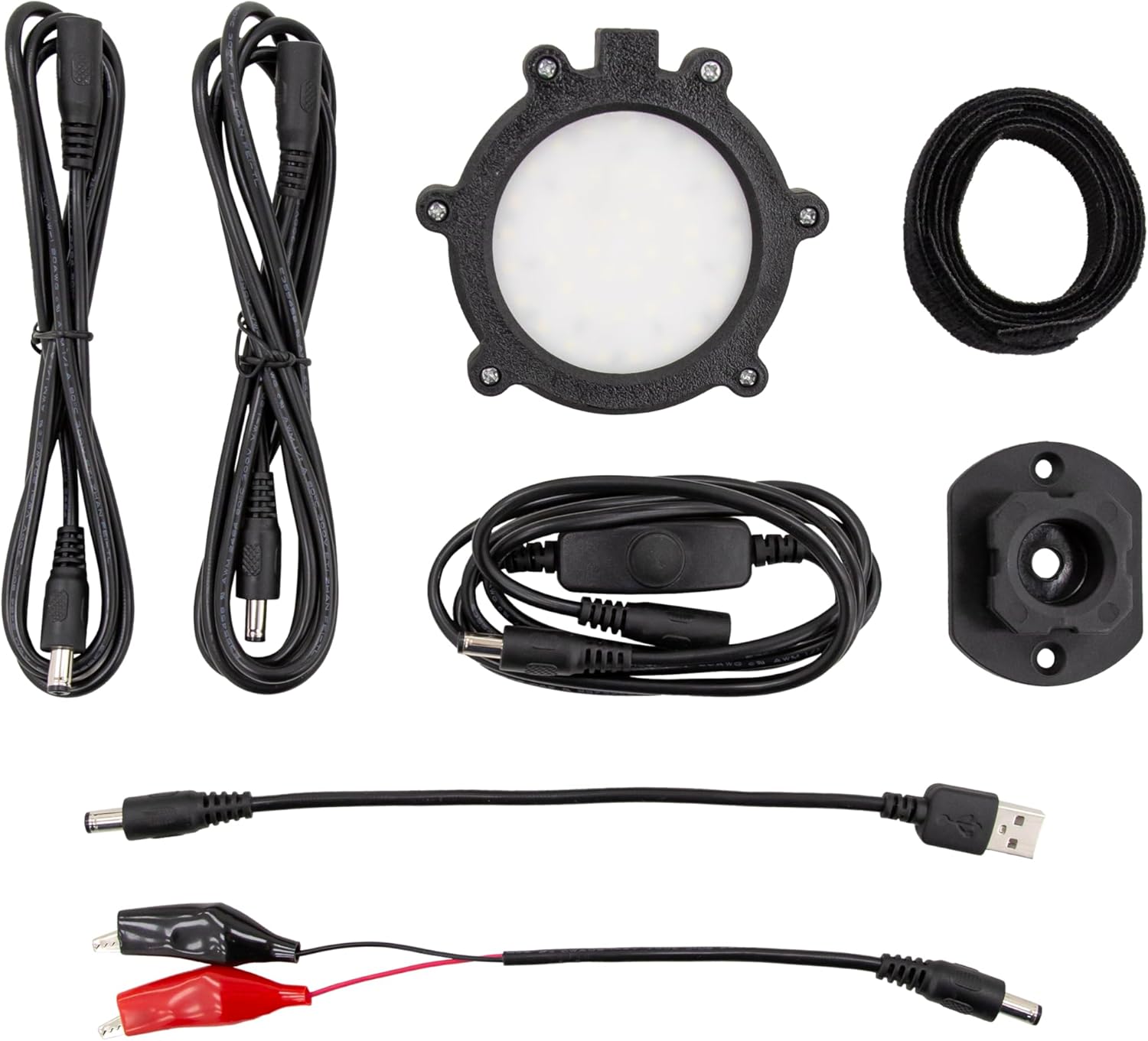 Eskimo E-Hub Shelter Light Kit, Shelters, Black, USB Type A, Alligator Clips, Locking Connection, E-Hub System, 44834