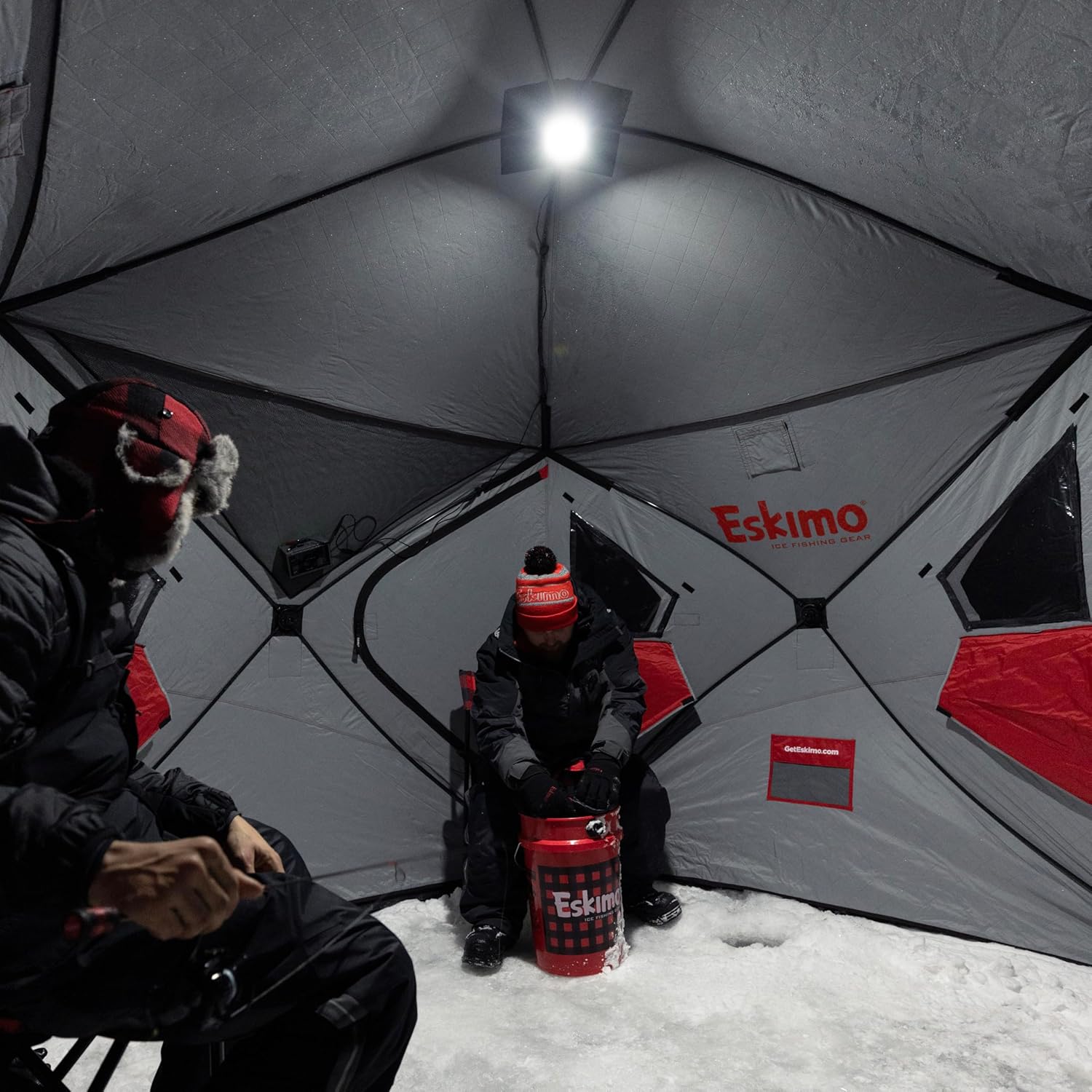 Eskimo E-Hub Shelter Light Kit, Shelters, Black, USB Type A, Alligator Clips, Locking Connection, E-Hub System, 44834