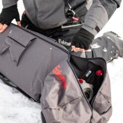 Eskimo Electric Auger Carry Bag, E40 Compatible, Gray, Carry Handle, Extension Pocket, Durable Construction, Storage Pockets, 46078