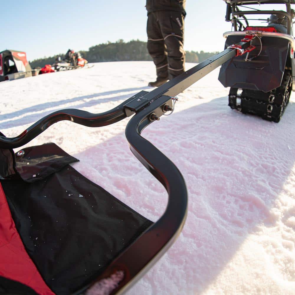 Eskimo EZ-Stow Pivoting Tow Hitch, Sleds, Black 38067