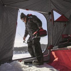 Eskimo Eskape 2600 Insulated 2 Person Ice Fishing Shelter, Red