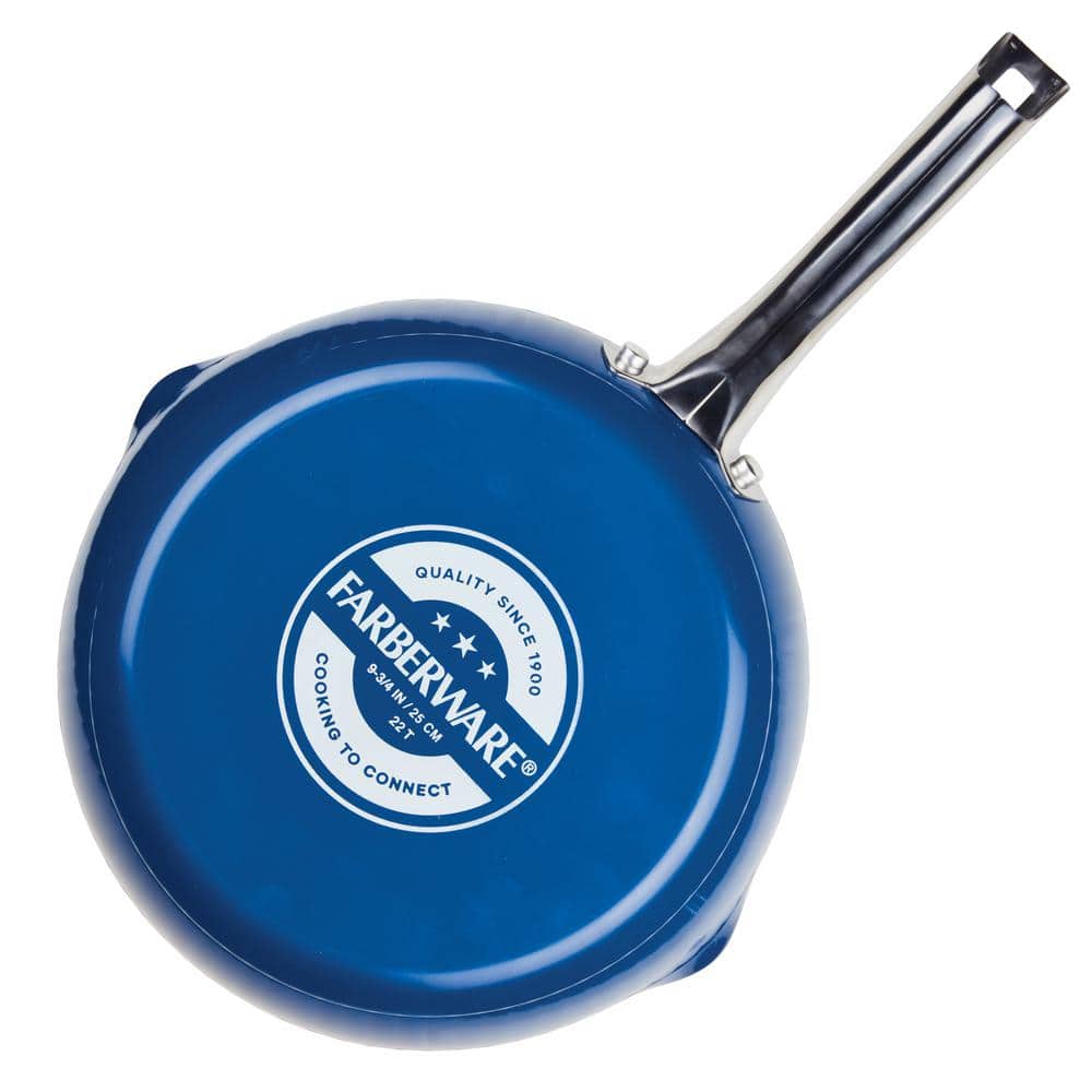 Farberware Style 10-Piece Aluminum Nonstick Cookware Set with Lids in Blue 13578