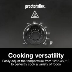 Proctor Silex 24-Pound Electric Roaster Oven with Variable Temperature Control, Self-Basting Lid & Removable Pan, 18 Quart, Black (32211)