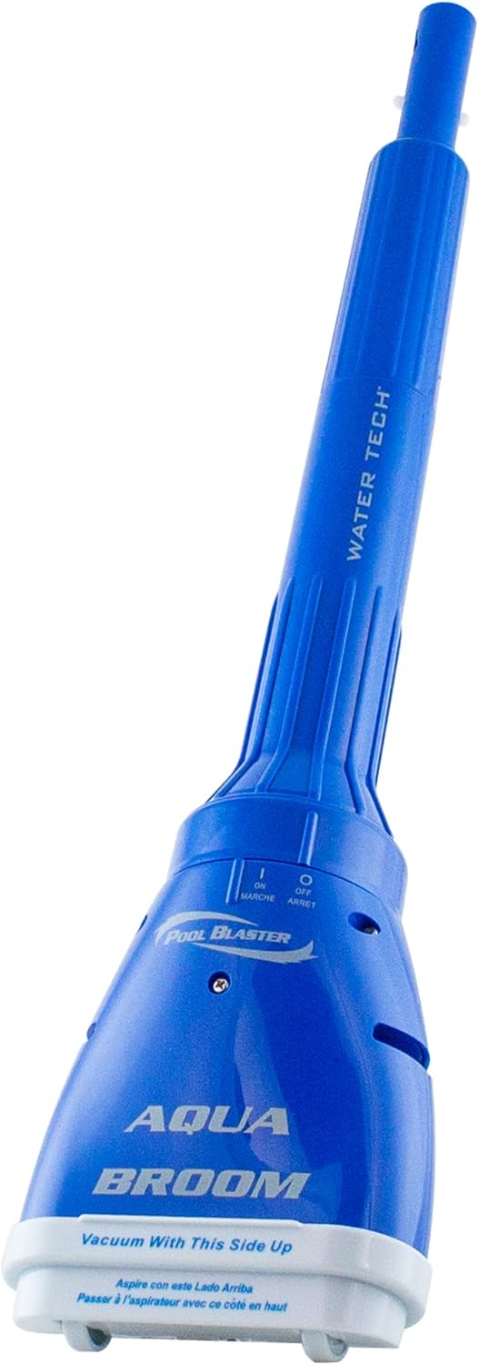 POOL BLASTER Aqua Broom Hot Tub Vacuum Cordless Spa Vac for Inflatable Above Ground and Inground Spas, Hot Tub Accessories, up to 3 Hours of Runtime, Battery-Powered, Lightweight Handheld Cleaner