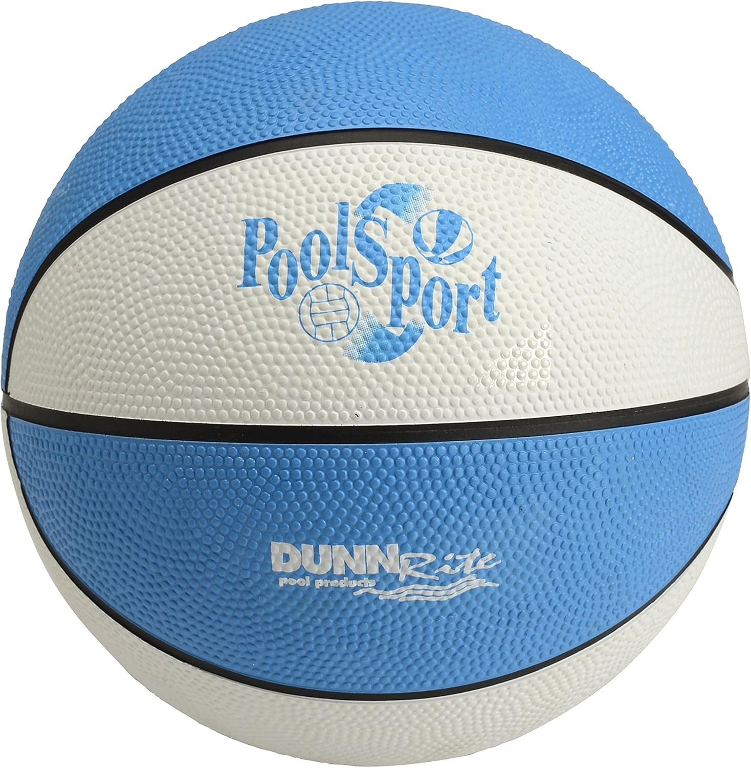 Dunn-Rite PoolSport Swimming Pool Basketball Hoop w/Ball, Base, & 13.5 Inch Stainless Steel Rim for Adults & Kids, Choose Basketball or Volleyball Combo