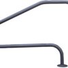 Saftron RTD-448-GG 4 Bend Swimming Pool Mounted Polymer Handrail, Graphite Gray