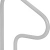 Rust Proof P-326-RTD Gray Return-to-Deck Figure 4" Swimming Pool & Spa Handrail. Three Bend, 30" H x 26" W. (Matching Color Escutcheons and Freight Included)