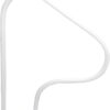 Rust Proof RTD-340 White 3-Bend Return-to-Deck Figure 4" Swimming Pool Handrail - 32" H x 40" W (Matching Color Escutcheons and Freight Included)