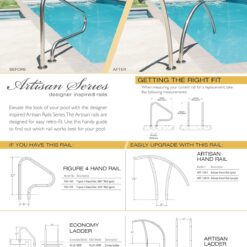 S.R. Smith VLLS-103E 3-Step Economy with Plastic Steps Pool Ladder, Stainless Steel