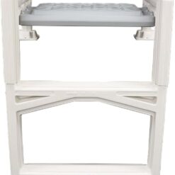 Confer Plastics 635-52X Sturdy Above Ground in-Pool Swimming Pool Ladder for Decks Adjustable from 46