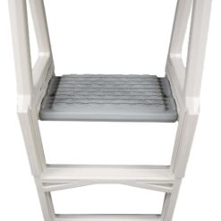 Confer Plastics 635-52X Sturdy Above Ground in-Pool Swimming Pool Ladder for Decks Adjustable from 46