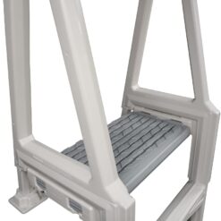 Confer Plastics 635-52X Sturdy Above Ground in-Pool Swimming Pool Ladder for Decks Adjustable from 46