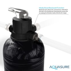 AQUASURE Fortitude Pro Carbon and Sediment Whole House Water Filtration System Dual-Stage 9-GPM 30 Micron