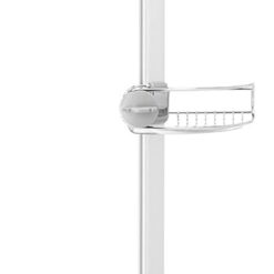 simplehuman 8' Tension Pole Shower Caddy, Stainless Steel and Anodized Aluminum