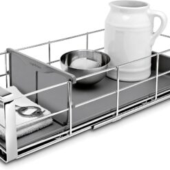 simplehuman 9 inch Pull-Out Cabinet Organizer, Heavy-Gauge Steel Frame