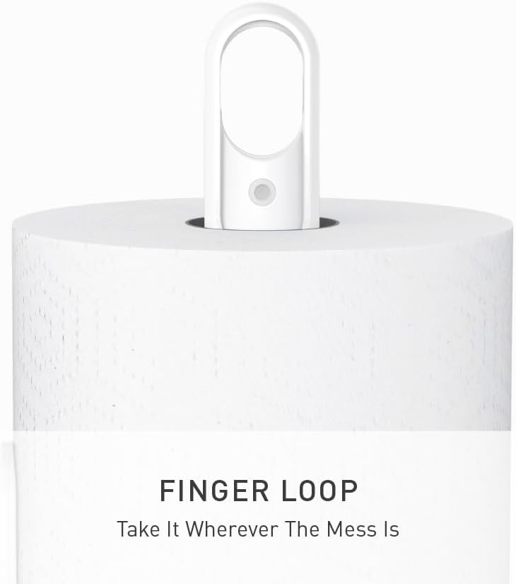 simplehuman Standing Paper Towel Holder with Spray Pump, White Stainless Steel