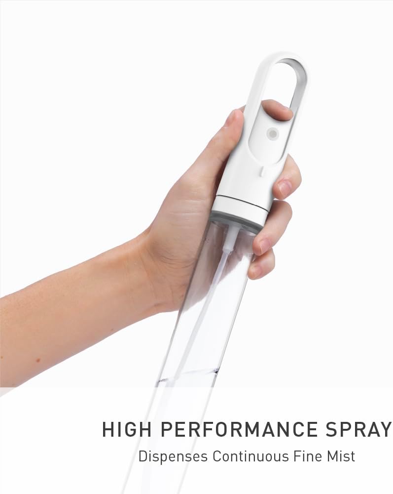 simplehuman Standing Paper Towel Holder with Spray Pump, White Stainless Steel