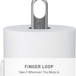 simplehuman Standing Paper Towel Holder with Spray Pump, Brushed Stainless Steel