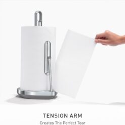 simplehuman Standing Paper Towel Holder with Spray Pump, Brushed Stainless Steel