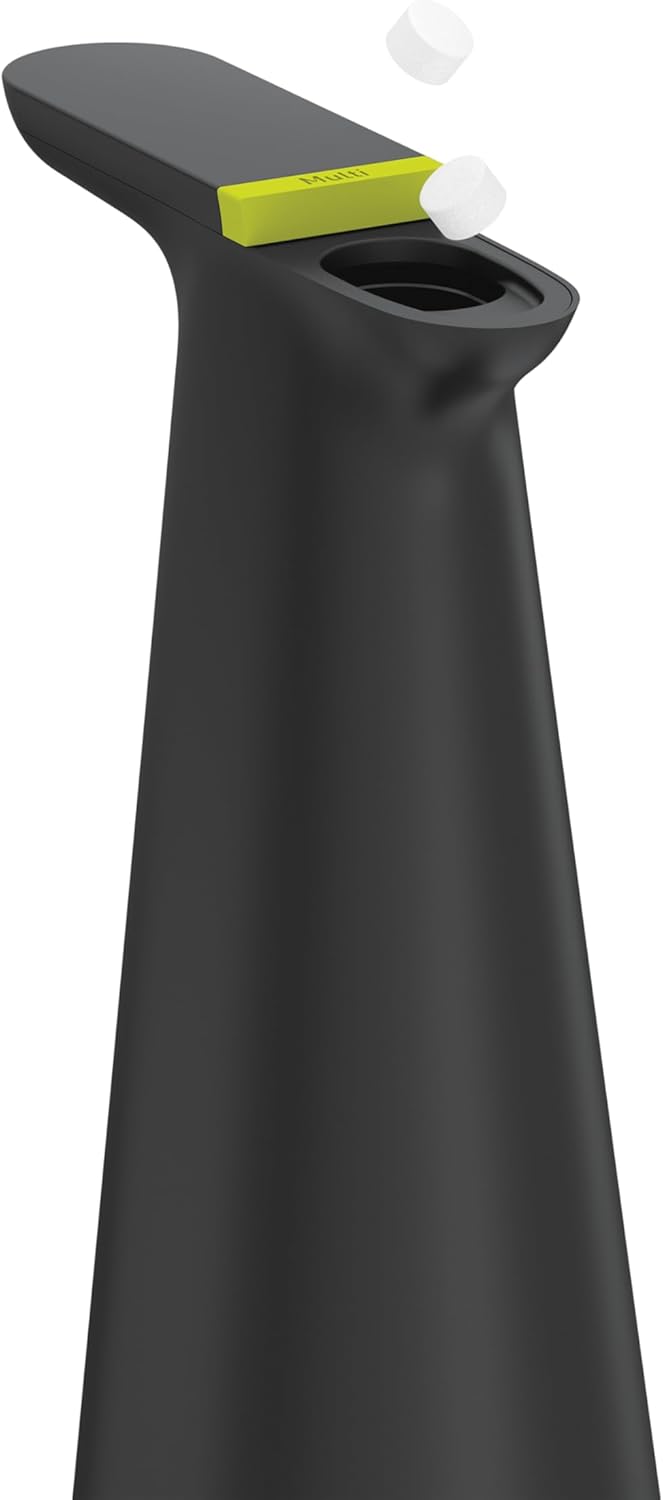 simplehuman Sensor Spray, Intuitive Touch 12 oz Continuous Spray Bottle, Superfine Mist, Wide-coverage Cone & Ultra-precise Jet, Refillable & Rechargeable, Multi-Use, Black