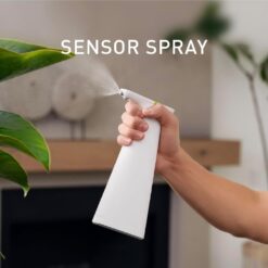 simplehuman Sensor Spray, Intuitive Touch 12 oz Continuous Spray Bottle, Superfine Mist, Wide-coverage Cone & Ultra-precise Jet, Refillable & Rechargeable, Multi-Use, White