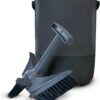 FoodCycler Eco 5 Bucket & Infinity Brush Pack – Kitchen Compost Bin Cleaner & Cleaning Brush Set – Sustainable Food Processor, Trash Can & Recycling Bin Cleaning Supplies & Essential (Grey)