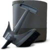 FoodCycler Eco 3 Bucket & Infinity Brush Pack – Kitchen Compost Bin Cleaner & Cleaning Brush Set – Sustainable Food Processor, Trash Can & Recycling Bin Cleaning Supplies & Essential (Grey)