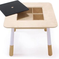 Tender Leaf Toys - Forest Table and Chairs Collections - Adorable Kids Size Art Play Game Table and Chairs - Made with Premium Materials and Craftsmanship for Children 3+ (Forest Table)