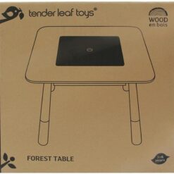 Tender Leaf Toys - Forest Table and Chairs Collections - Adorable Kids Size Art Play Game Table and Chairs - Made with Premium Materials and Craftsmanship for Children 3+ (Forest Table)